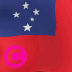 Samoa-Landesflagge, Elgato-Streamdeck und Loupedeck animierte GIF-Symbole, Tastenschaltflächen-Hintergrundbild